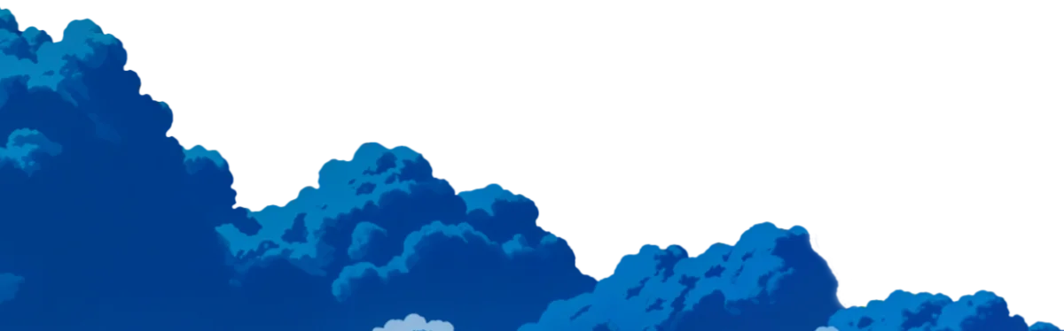 Camada de nuvens em primeiro plano para efeito visual no site Uniium