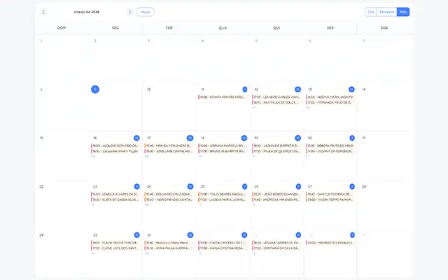 Interface intuitiva para recepção e secretariado de empresas de luxo